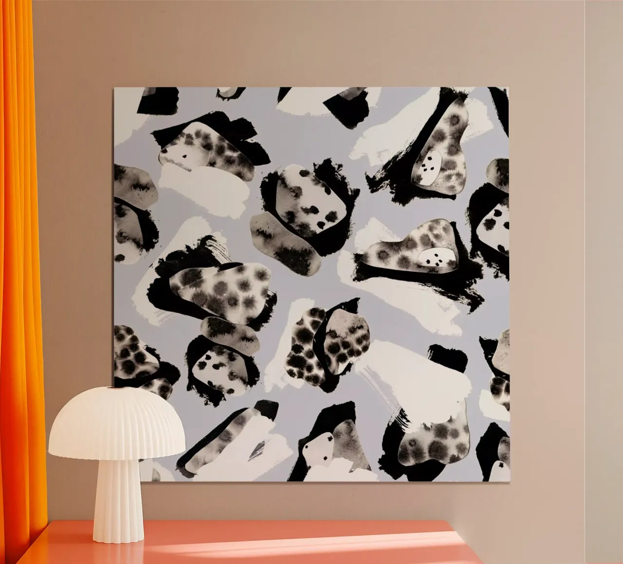Stones Ink I poster con telaio in plastica da Farina Kuklinski
