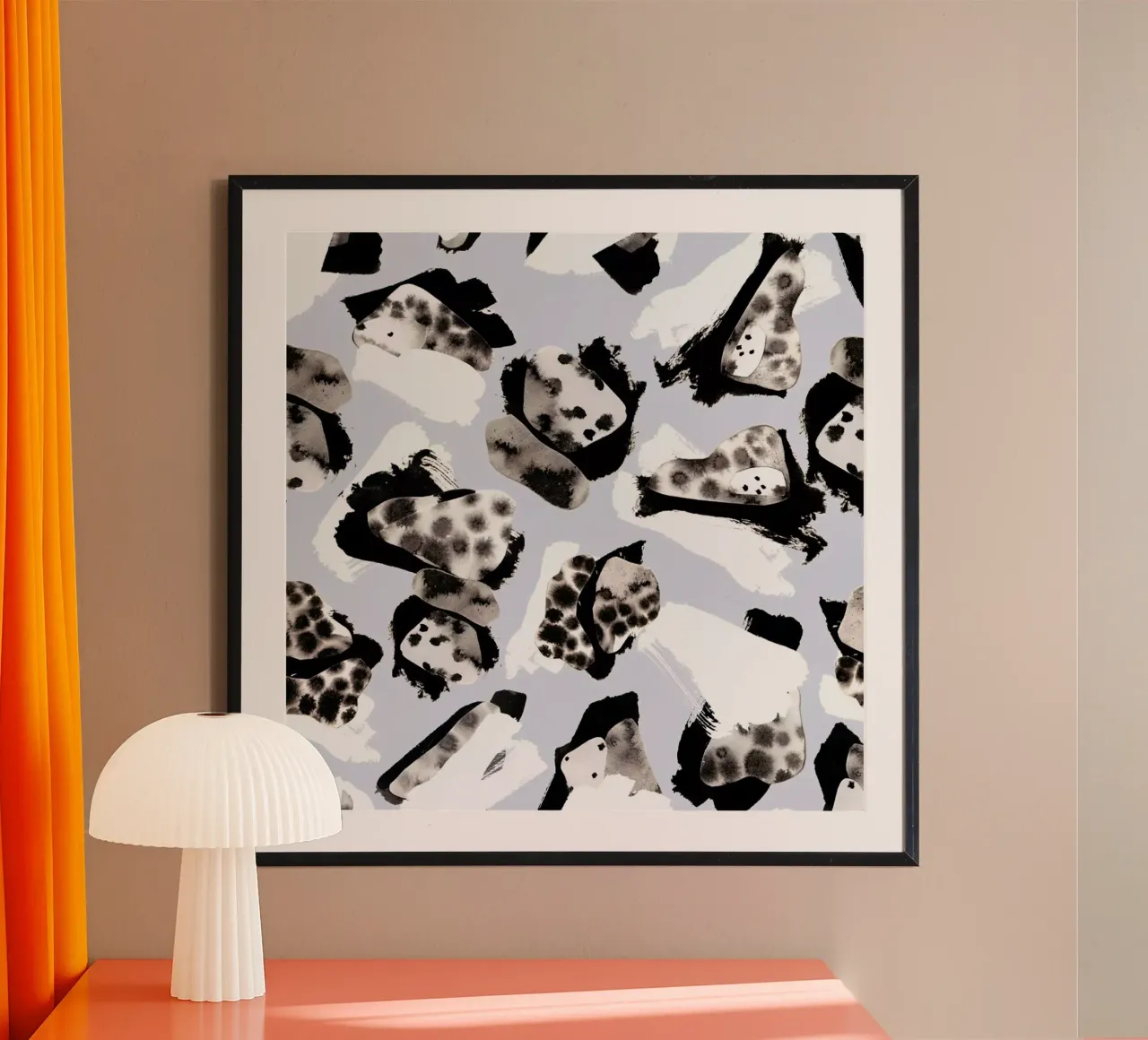 Stones Ink I poster con telaio in plastica da Farina Kuklinski