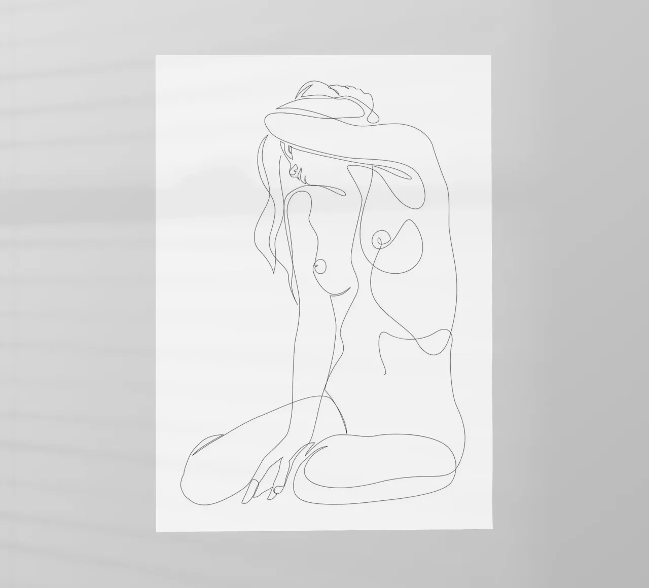 Isolamento - una linea nuda pellicola backlit da Addillum