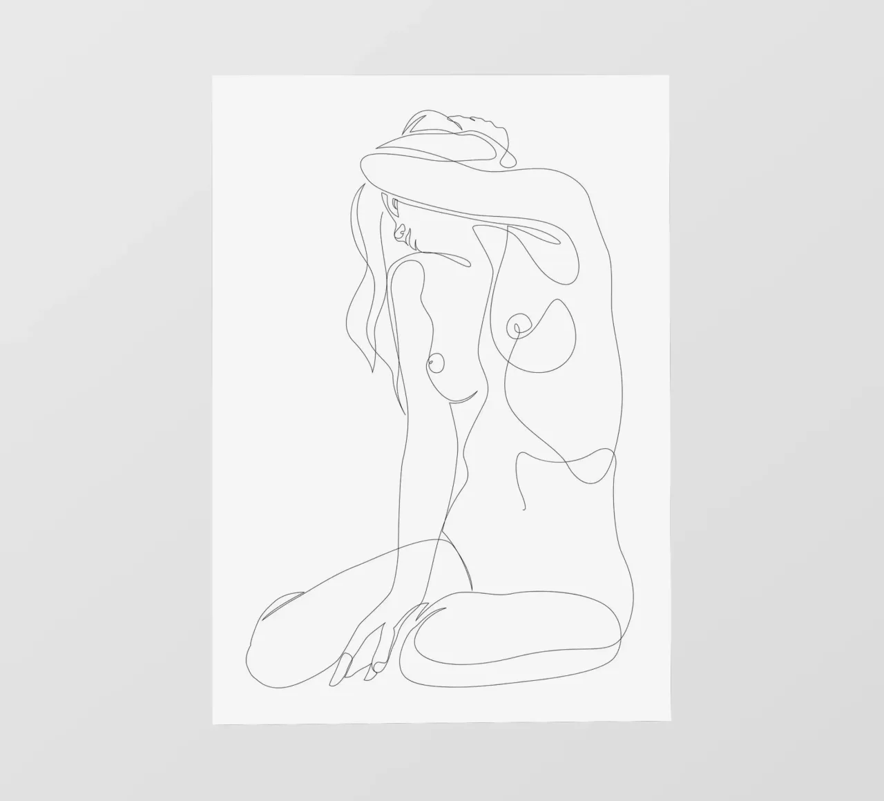 Isolamento - una linea nuda pellicola backlit da Addillum