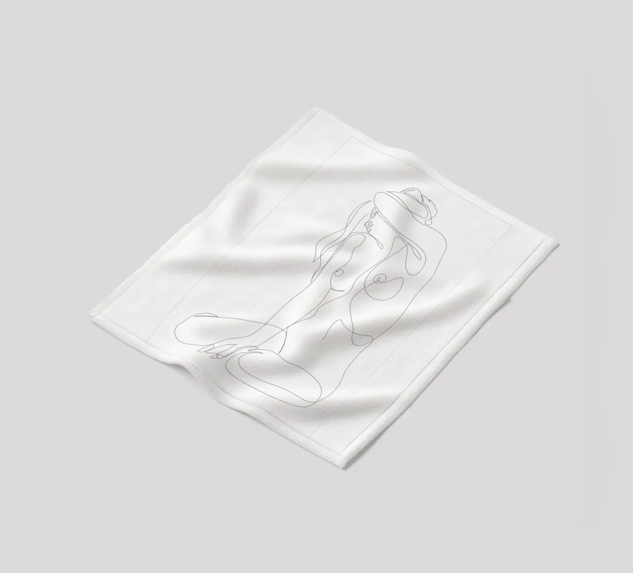 Isolamento - una linea nuda coperta in pile da Addillum