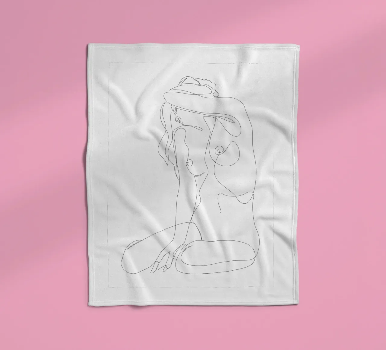 Isolamento - una linea nuda coperta in pile da Addillum