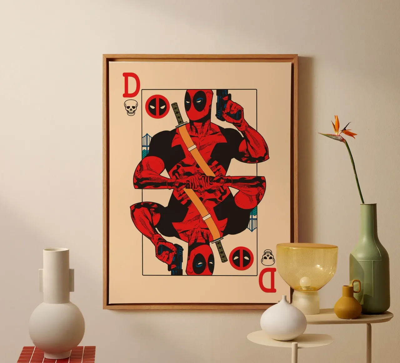 Deadpool – König des Chaos tela con Cornice a cassetta da MARVEL Designs by JUNIQE