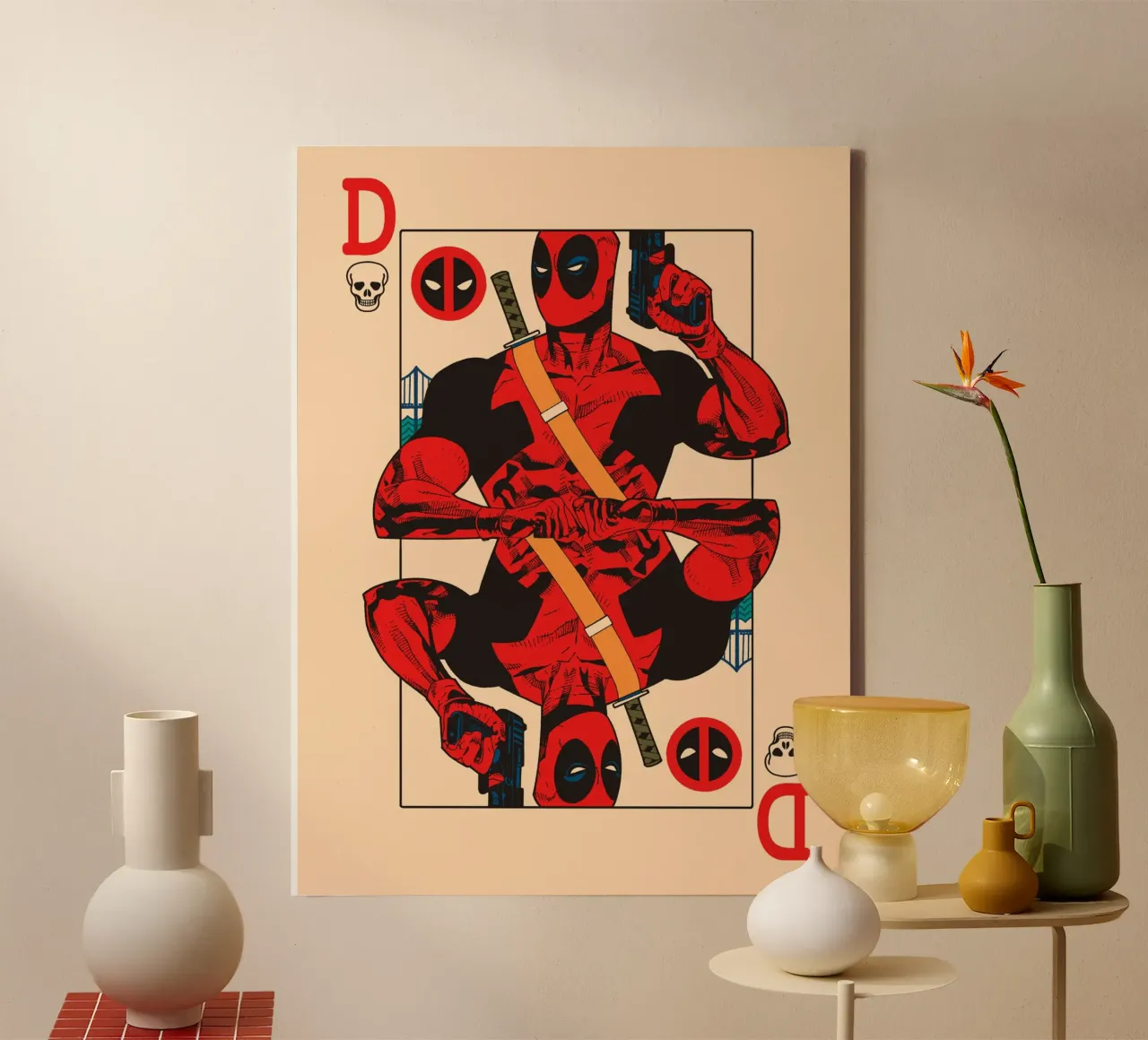 Deadpool – König des Chaos tela con Cornice a cassetta da MARVEL Designs by JUNIQE