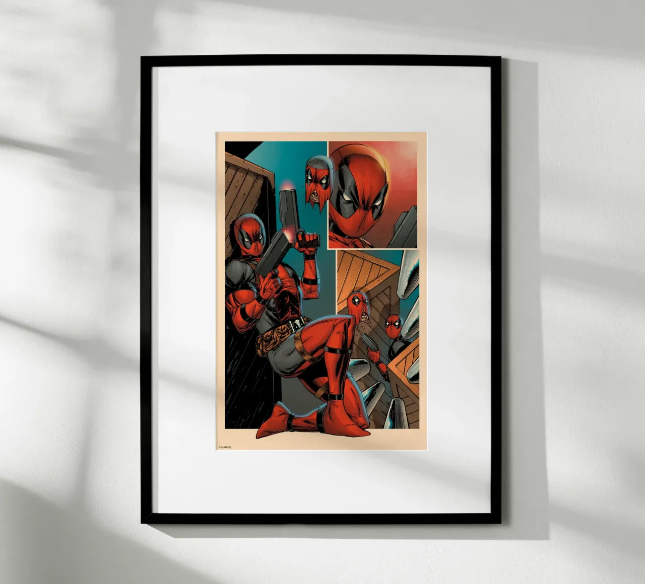 Deadpool Action poster da MARVEL Designs by JUNIQE