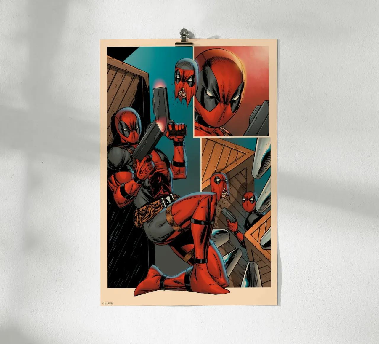 Deadpool Action poster da MARVEL Designs by JUNIQE