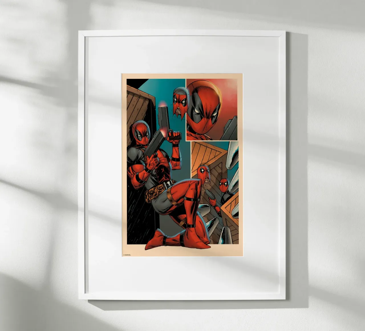 Deadpool Action hahnemühle by MARVEL Designs by JUNIQE