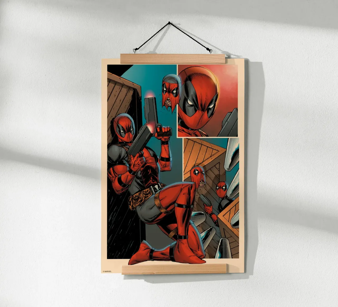 Deadpool Action poster da MARVEL Designs by JUNIQE