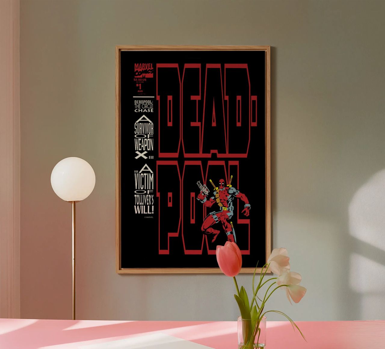 Deadpool #1: The Circle Chase pannello forex da MARVEL Designs by JUNIQE