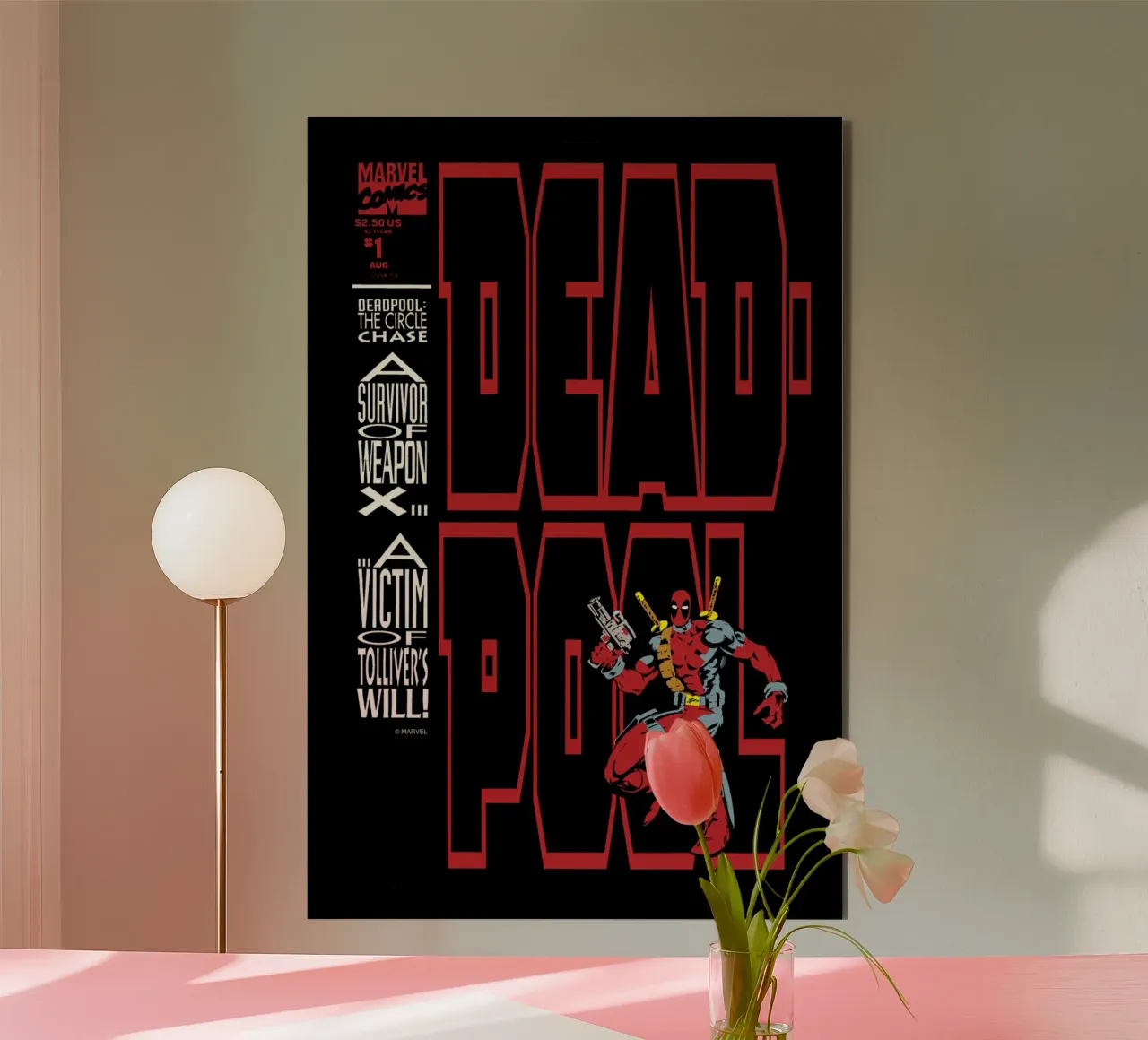 Deadpool #1: The Circle Chase aluminio dibond de MARVEL Designs by JUNIQE