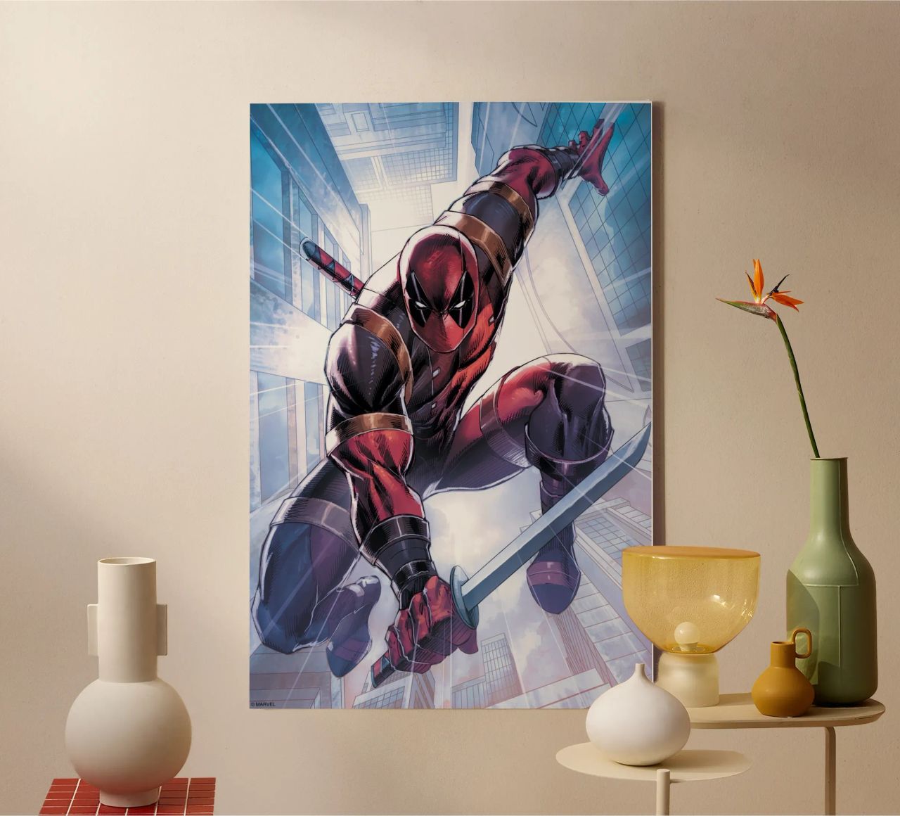 Deadpool - Auf der Jagd tela da MARVEL Designs by JUNIQE
