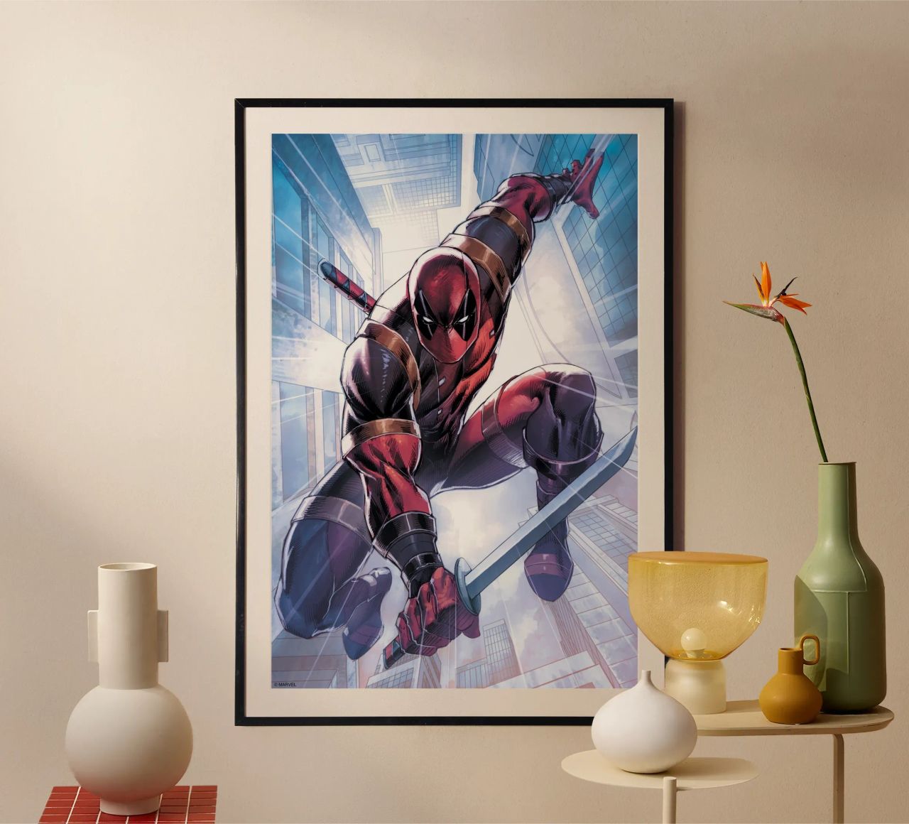 Deadpool - Auf der Jagd carta hahnemühle da MARVEL Designs by JUNIQE