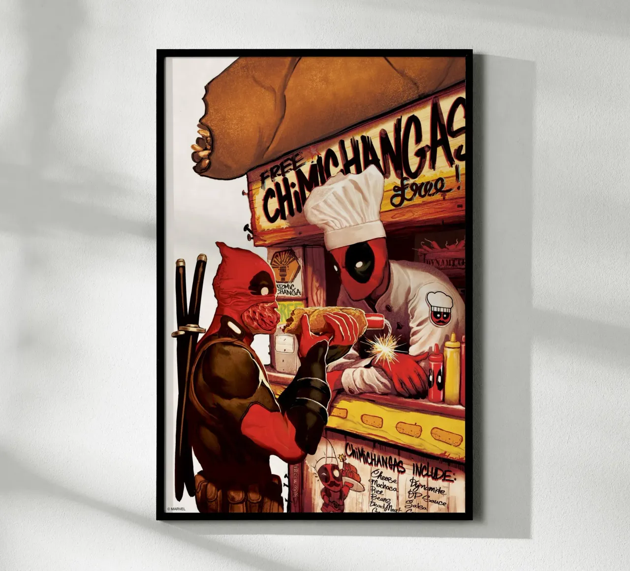 Deadpool – Chimichangas carta hahnemühle da MARVEL Designs by JUNIQE