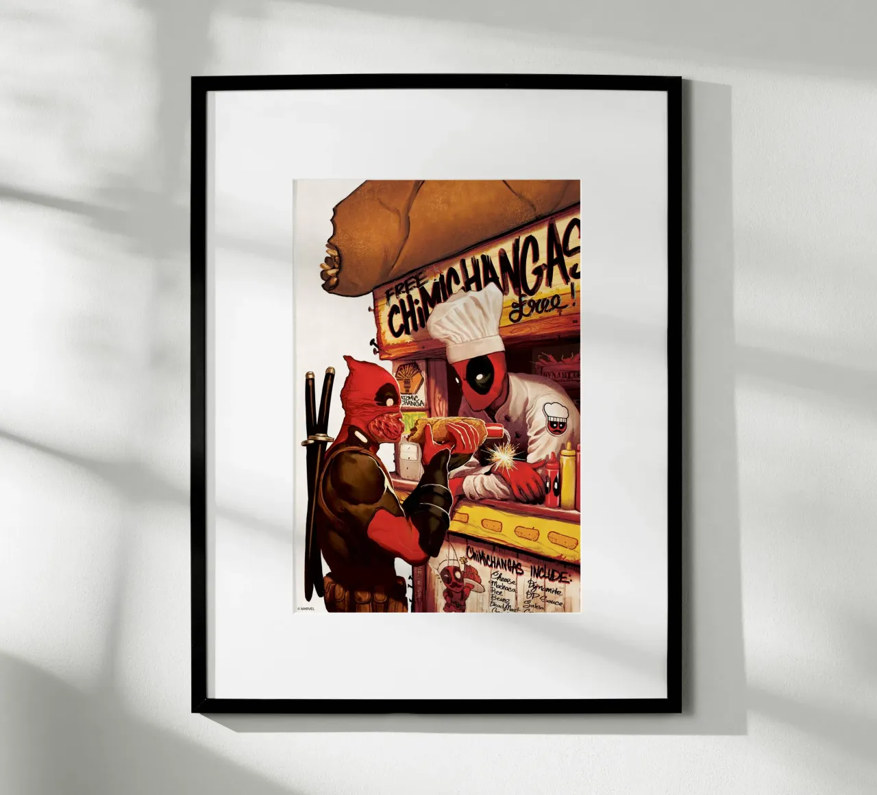 Deadpool – Chimichangas carta hahnemühle da MARVEL Designs by JUNIQE