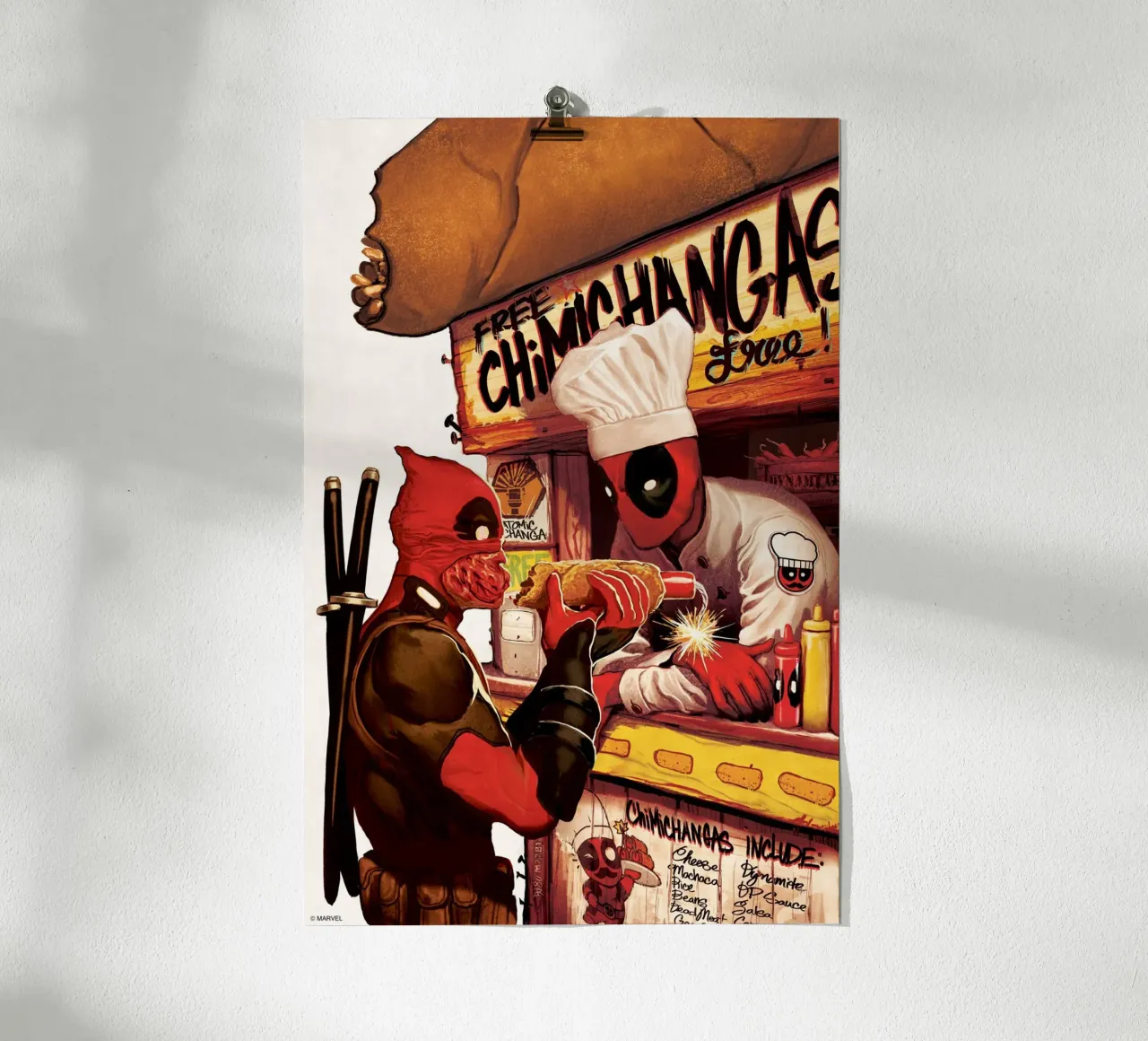 Deadpool – Chimichangas carta hahnemühle da MARVEL Designs by JUNIQE