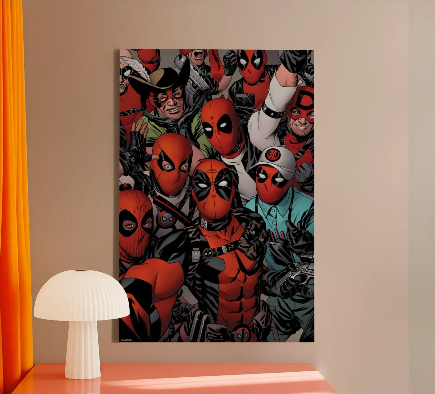 Deadpool-Versammlung tela da MARVEL Designs by JUNIQE