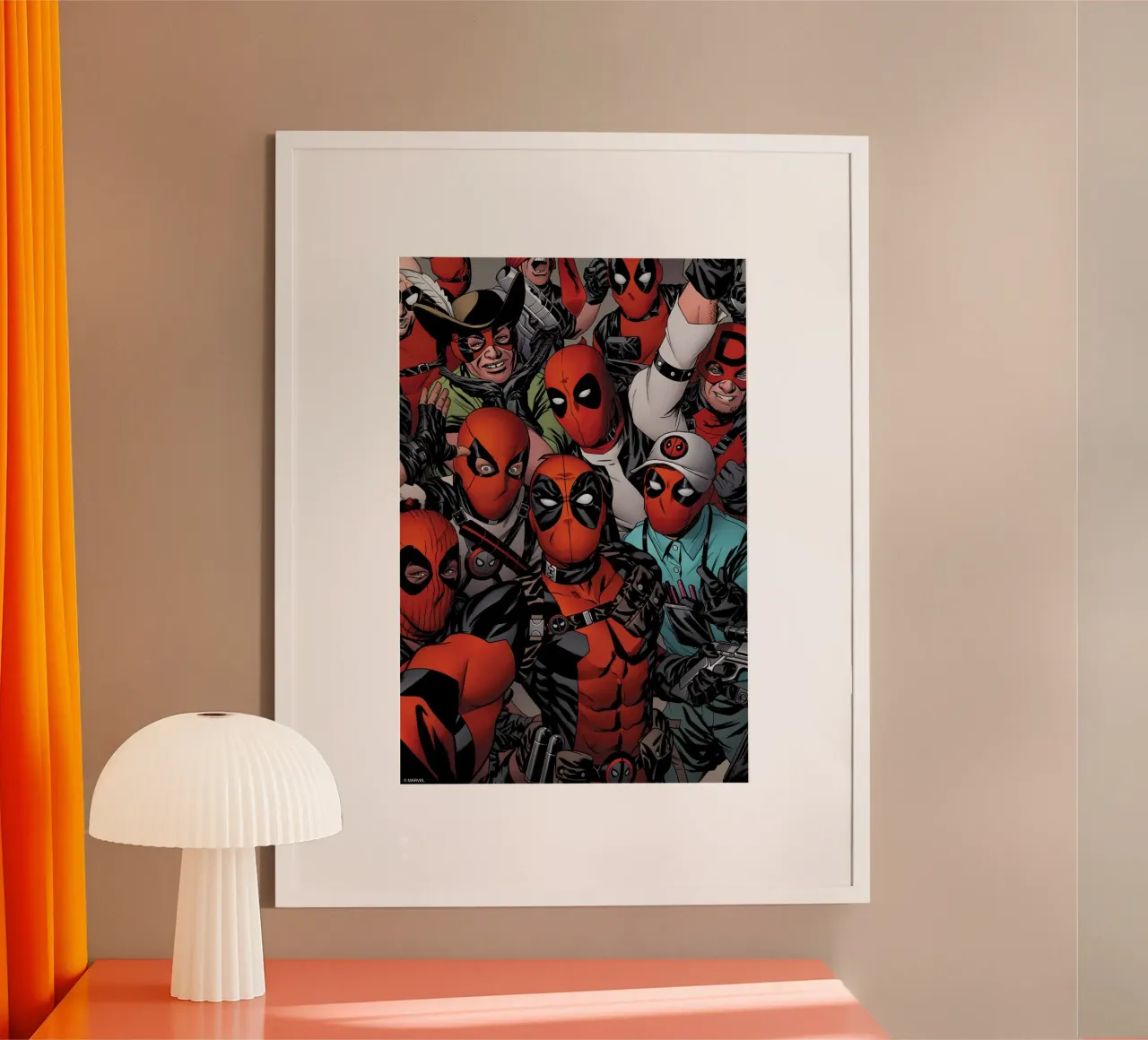 Deadpool-Versammlung carta hahnemühle da MARVEL Designs by JUNIQE
