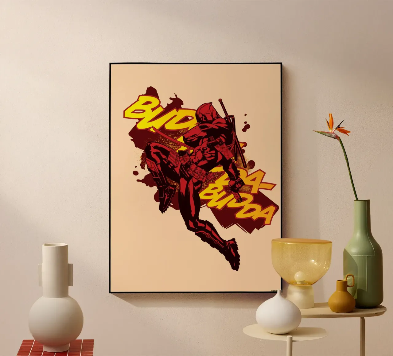 Deadpool – Action pur plexiglass da MARVEL Designs by JUNIQE