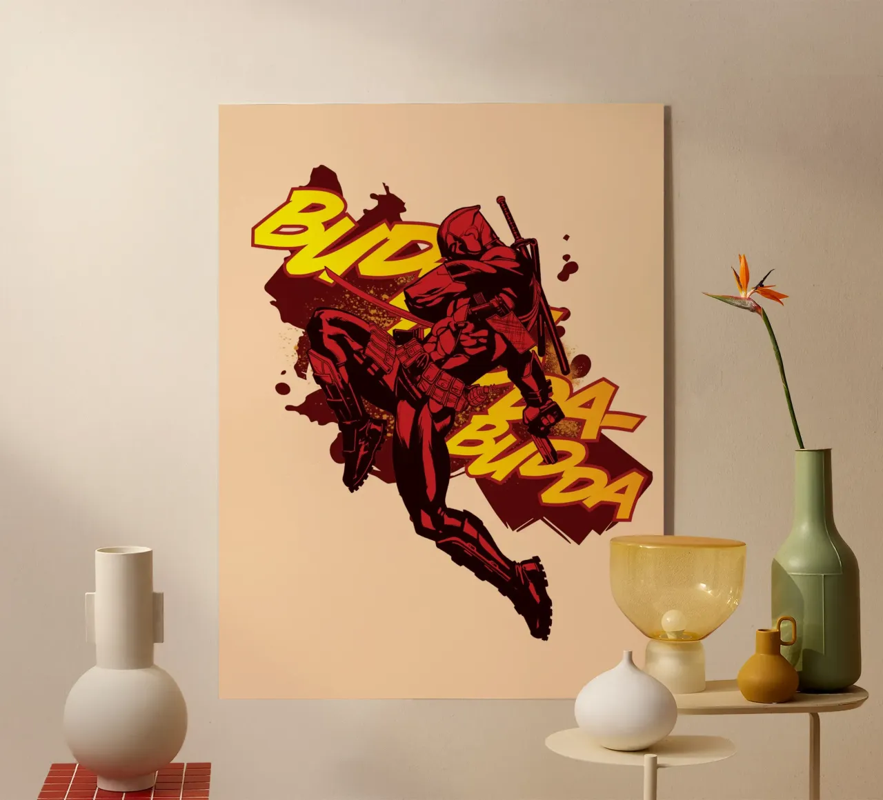 Deadpool – Action pur plexiglass da MARVEL Designs by JUNIQE