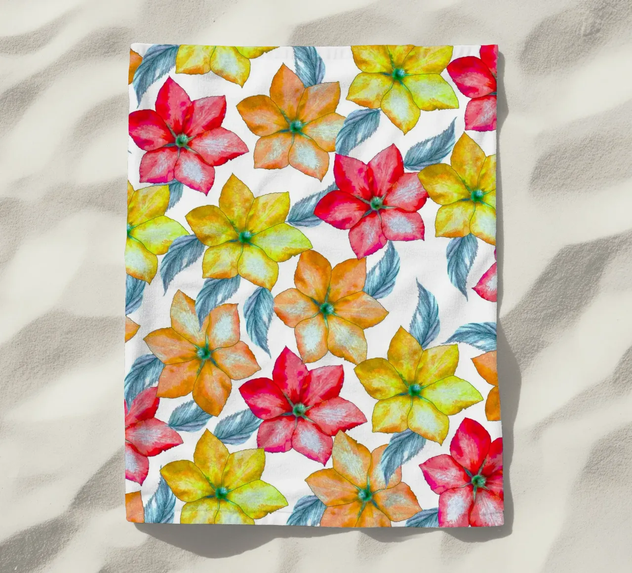 Armonia di fiori tropicali telo mare da berwies design