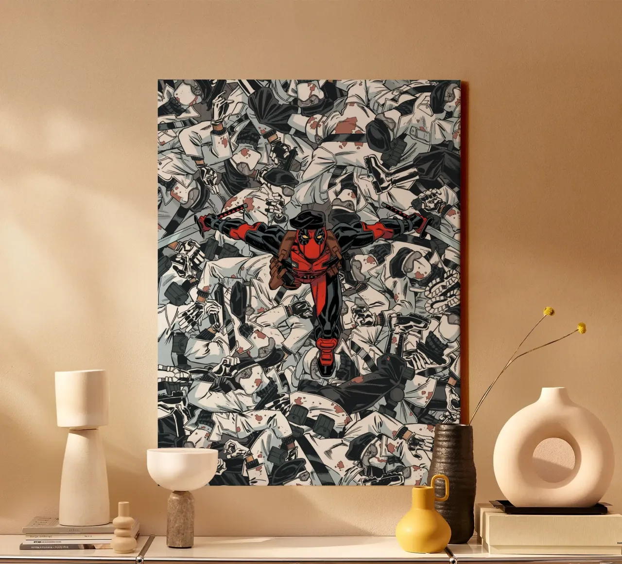 Deadpool – Gemetzel canvas by MARVEL Designs by JUNIQE