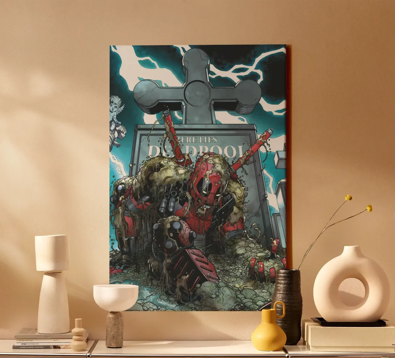 Deadpool – Zurück von den Toten tela con Cornice a cassetta da MARVEL Designs by JUNIQE