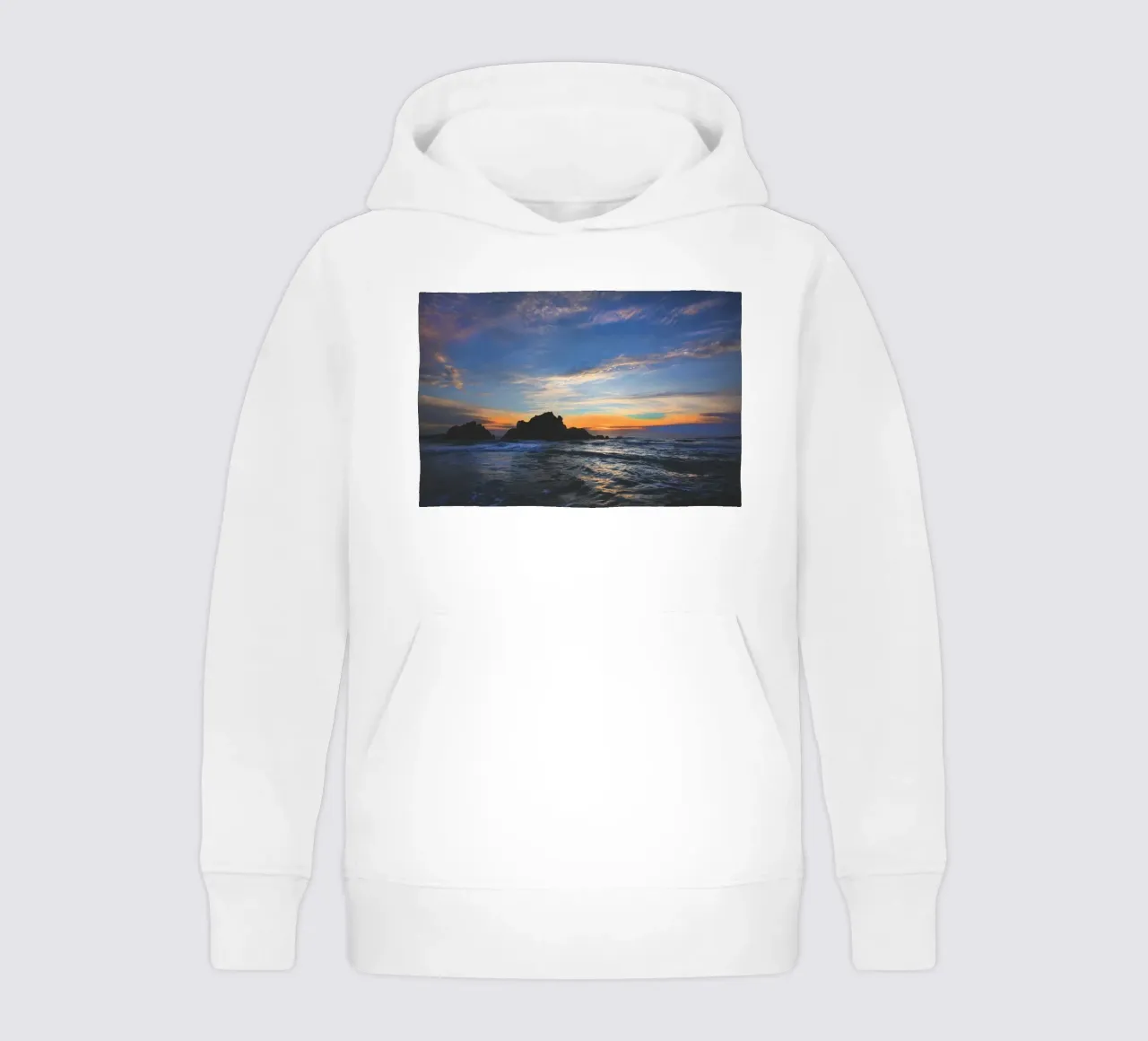 Big Sur Sunset kids hoodie by Dave Hare Photography
