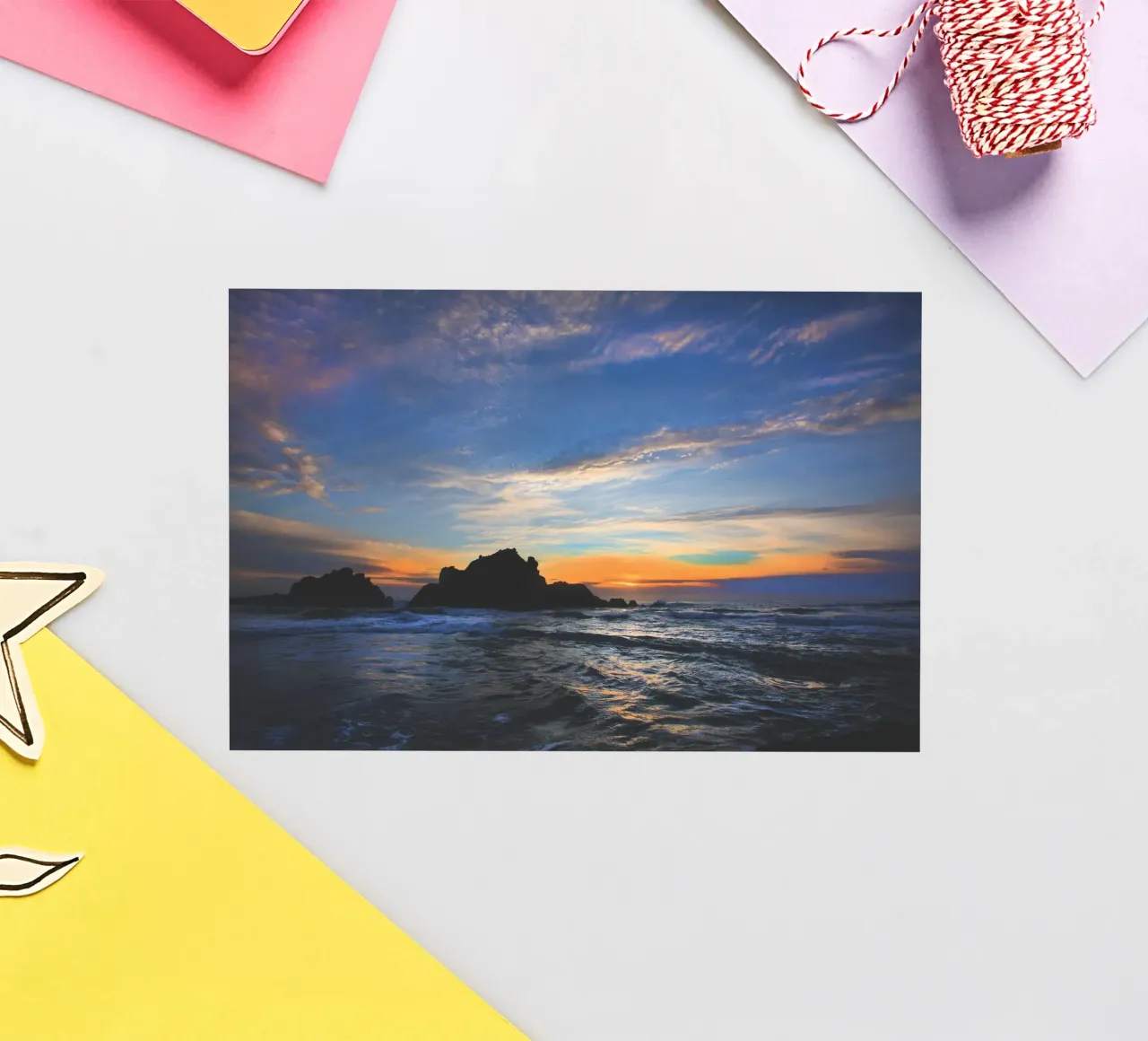 Big Sur Sunset sticker by Dave Hare Photography