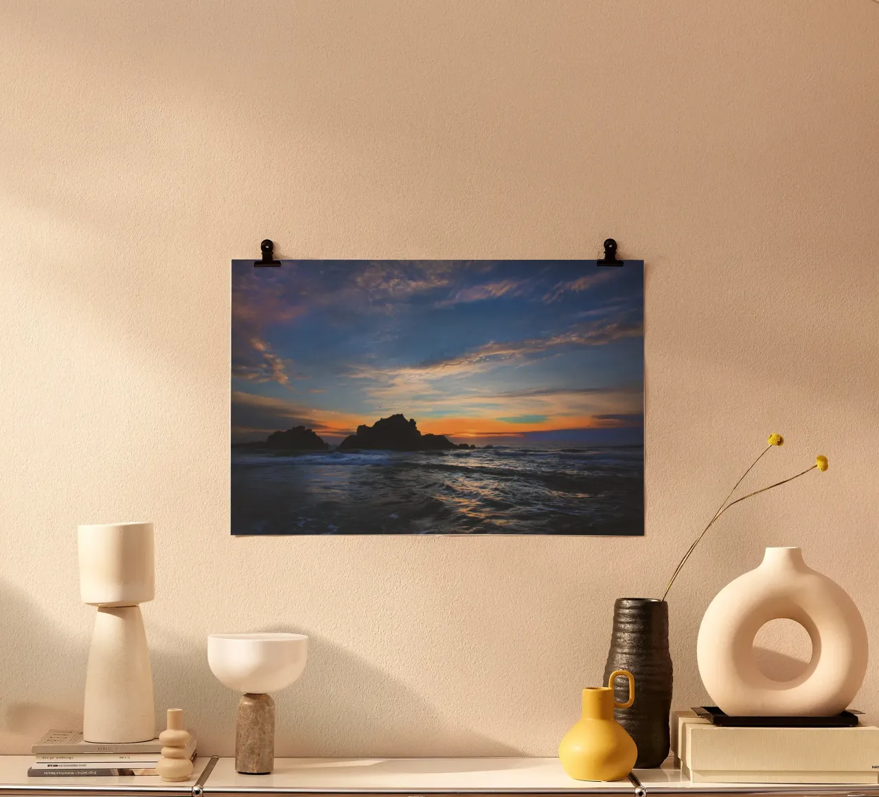 Big Sur Sunset poster by Dave Hare Photography