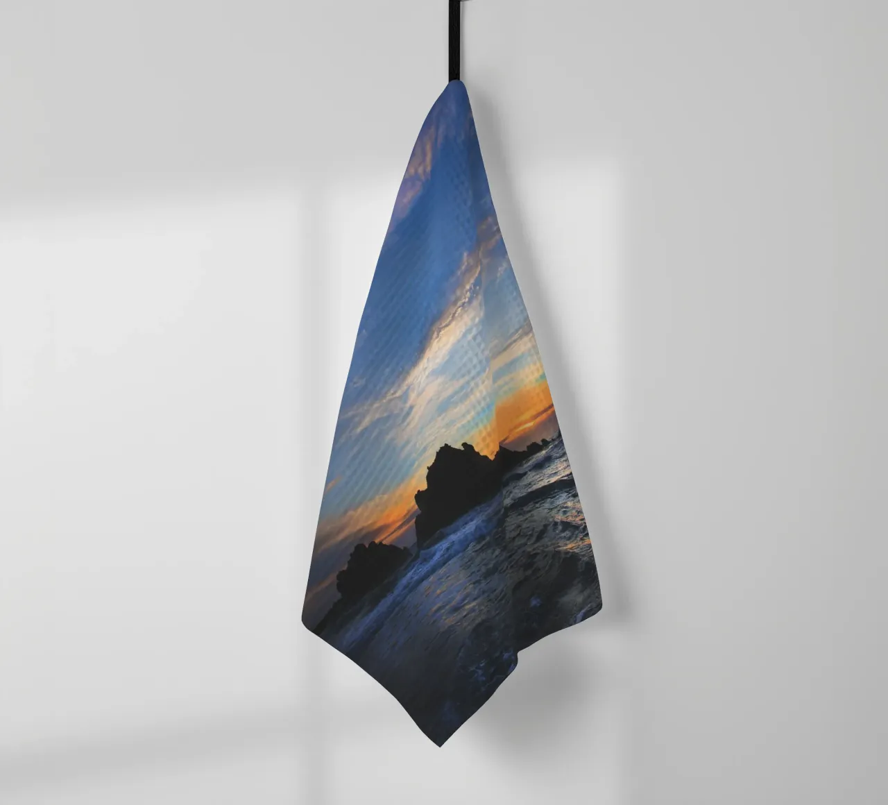 Big Sur Sunset tea towel by Dave Hare Photography