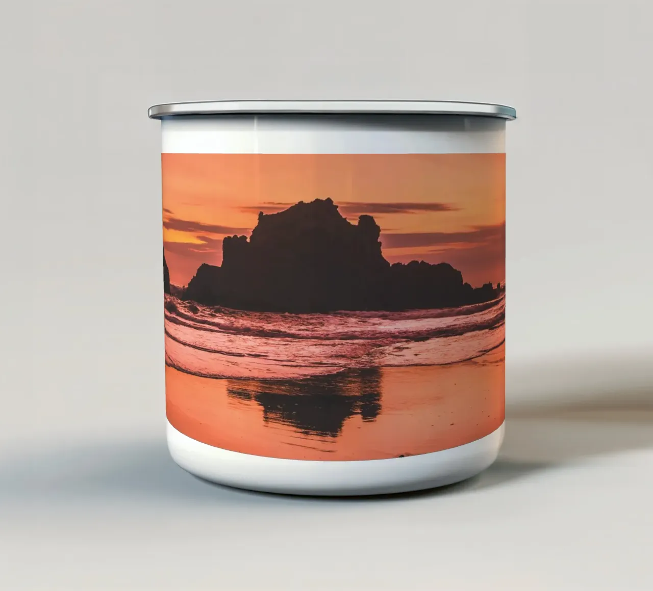 Big Sur Sunset 2 tazza in smalto da Dave Hare Photography
