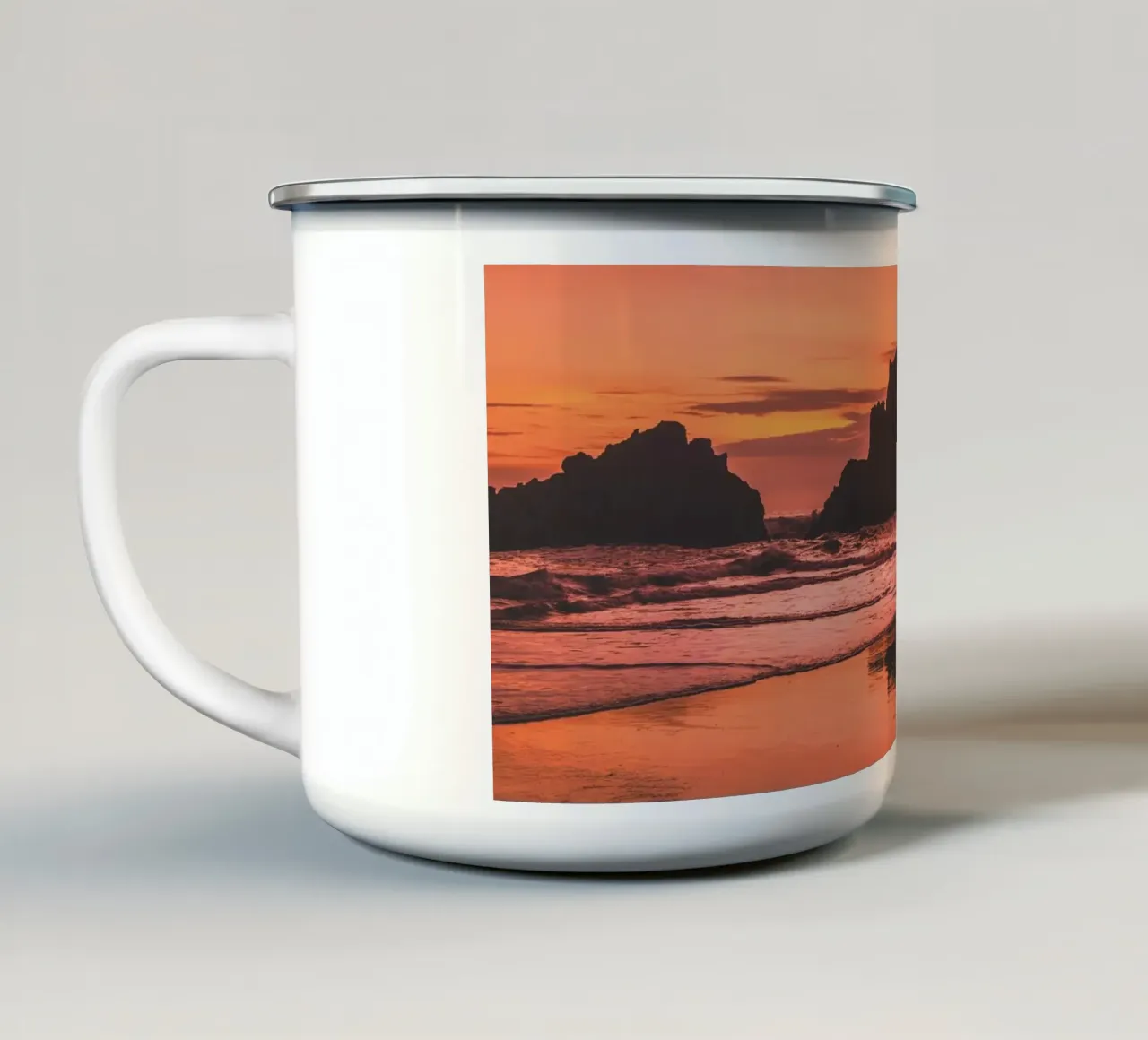 Big Sur Sunset 2 tazza in smalto da Dave Hare Photography