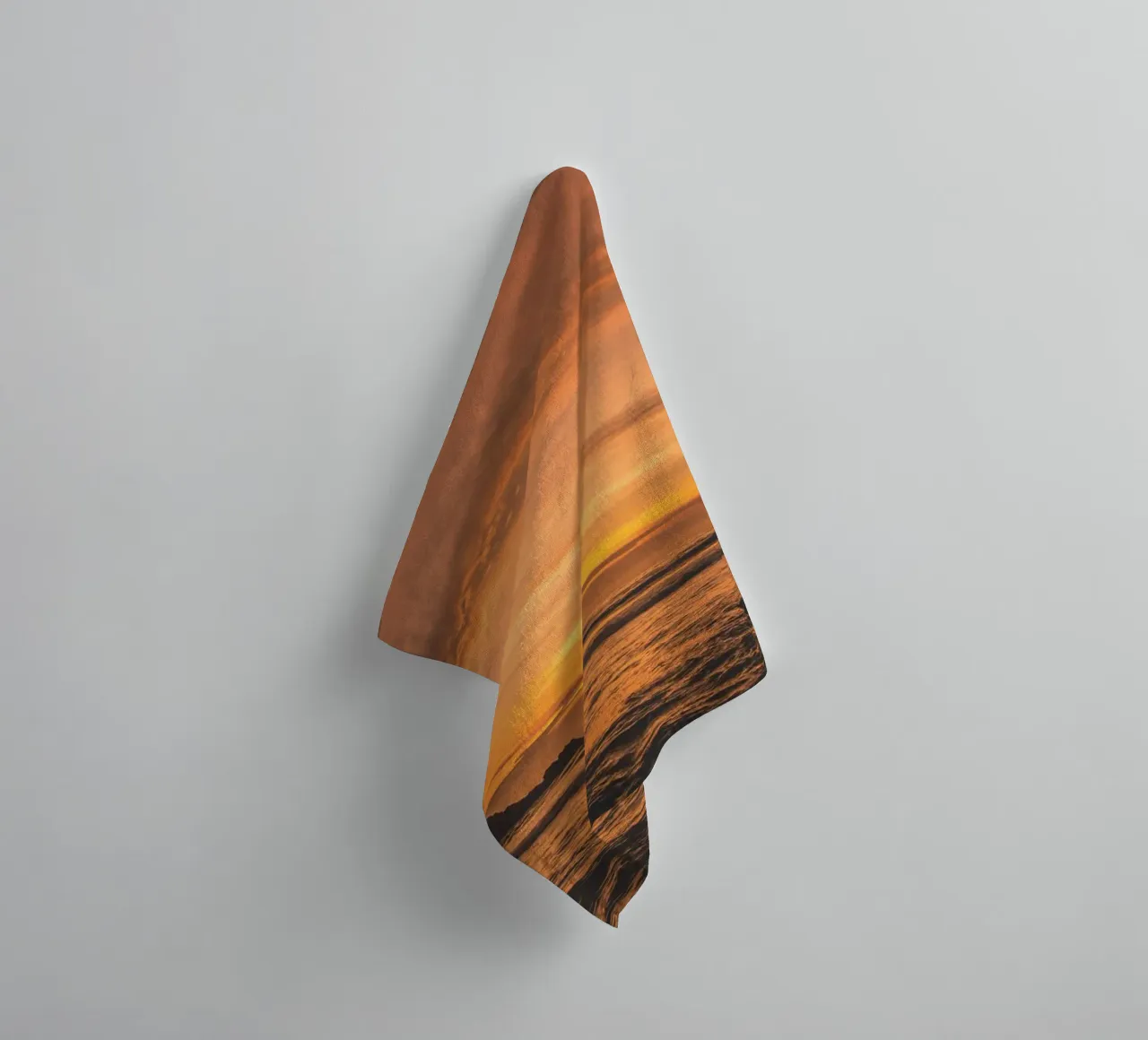 Golden Sunset towel by Dave Hare Photography