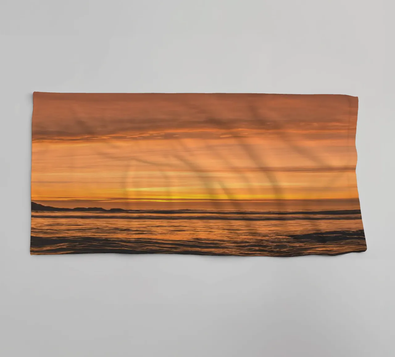 Golden Sunset towel by Dave Hare Photography