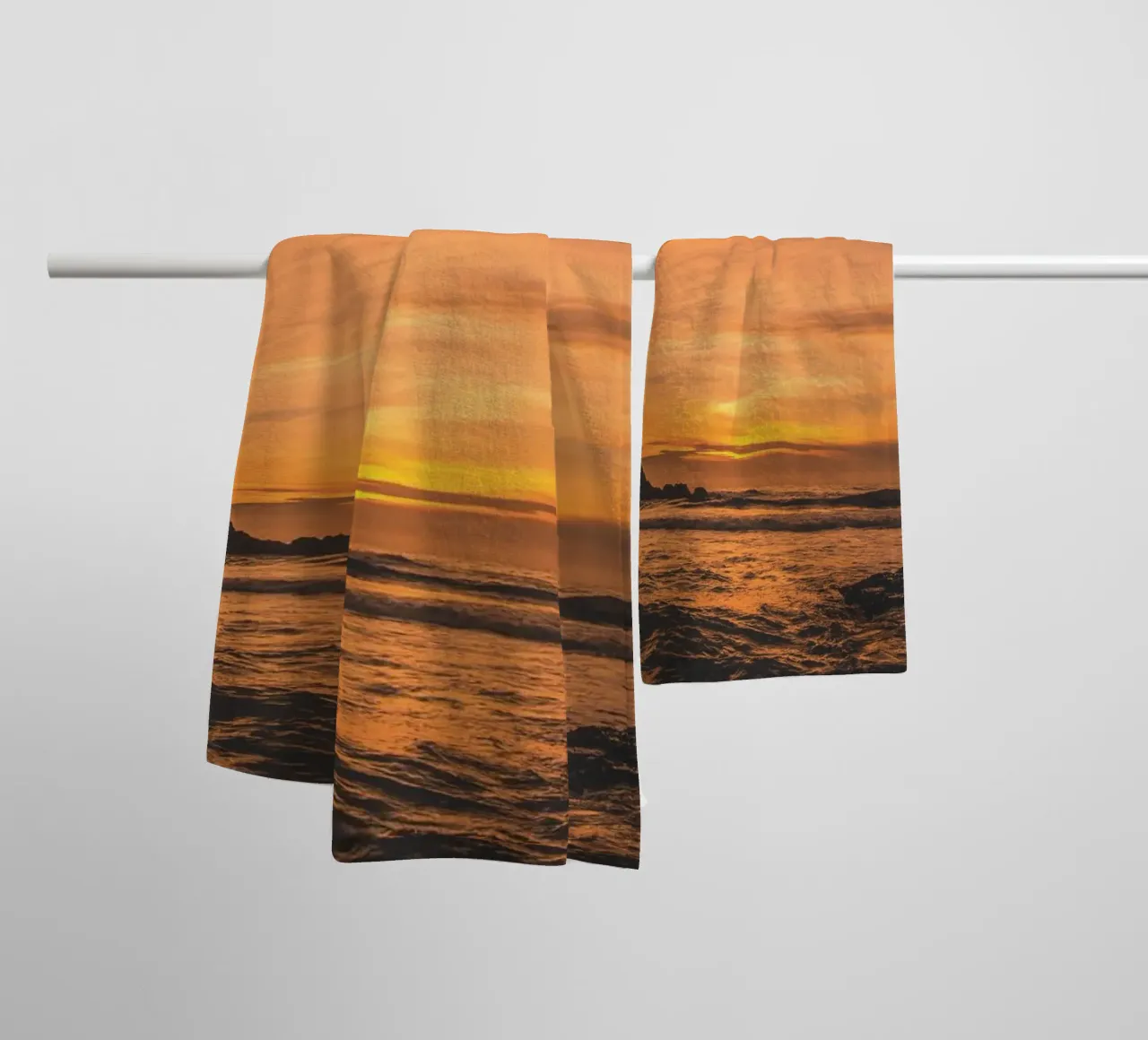 Golden Sunset towel by Dave Hare Photography