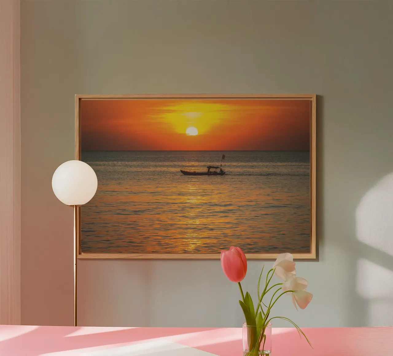 Sunset Boat forex plate by Dave Hare Photography