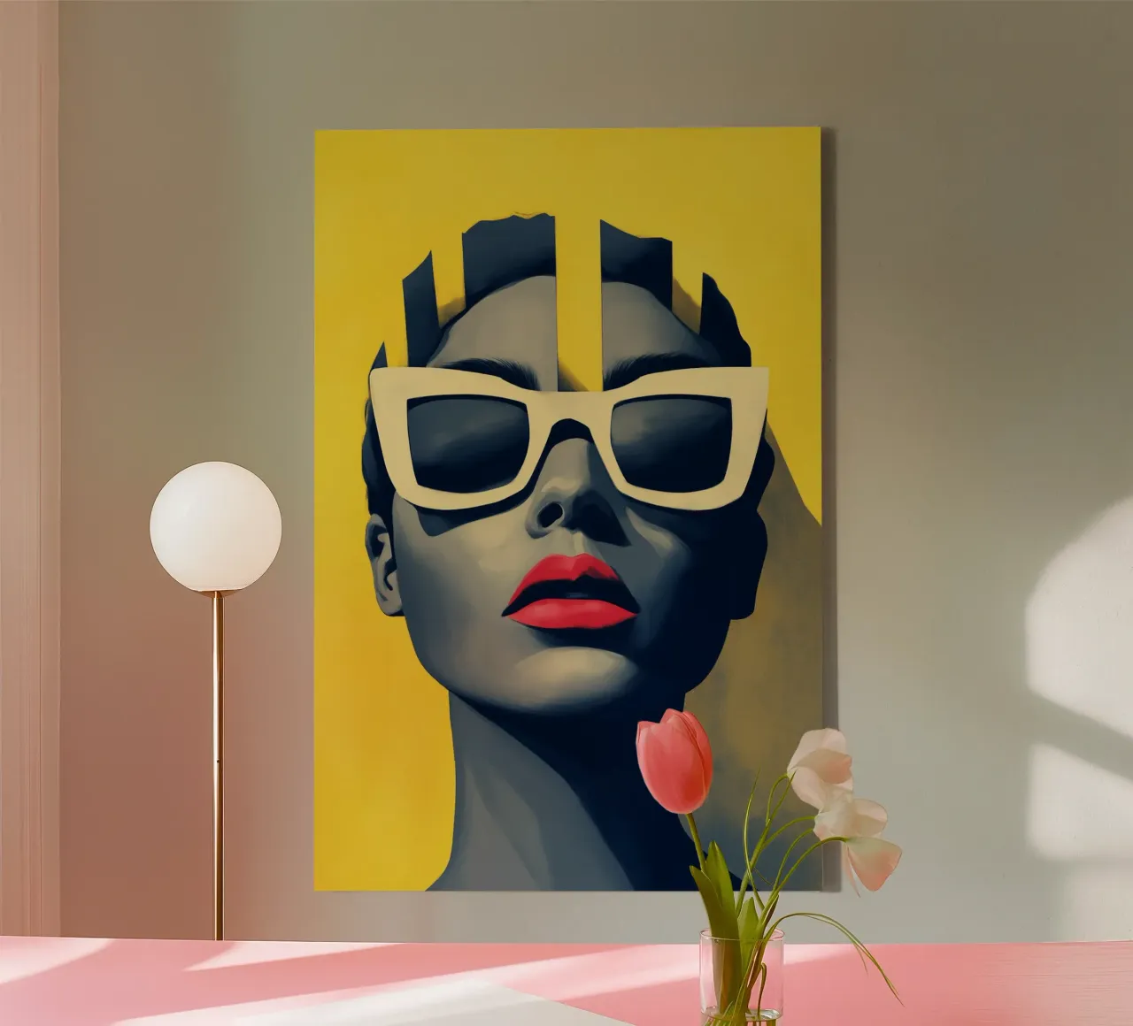 Tussen werkelijkheid en illusie verborgen achter schaduwen canvas van melipo-art