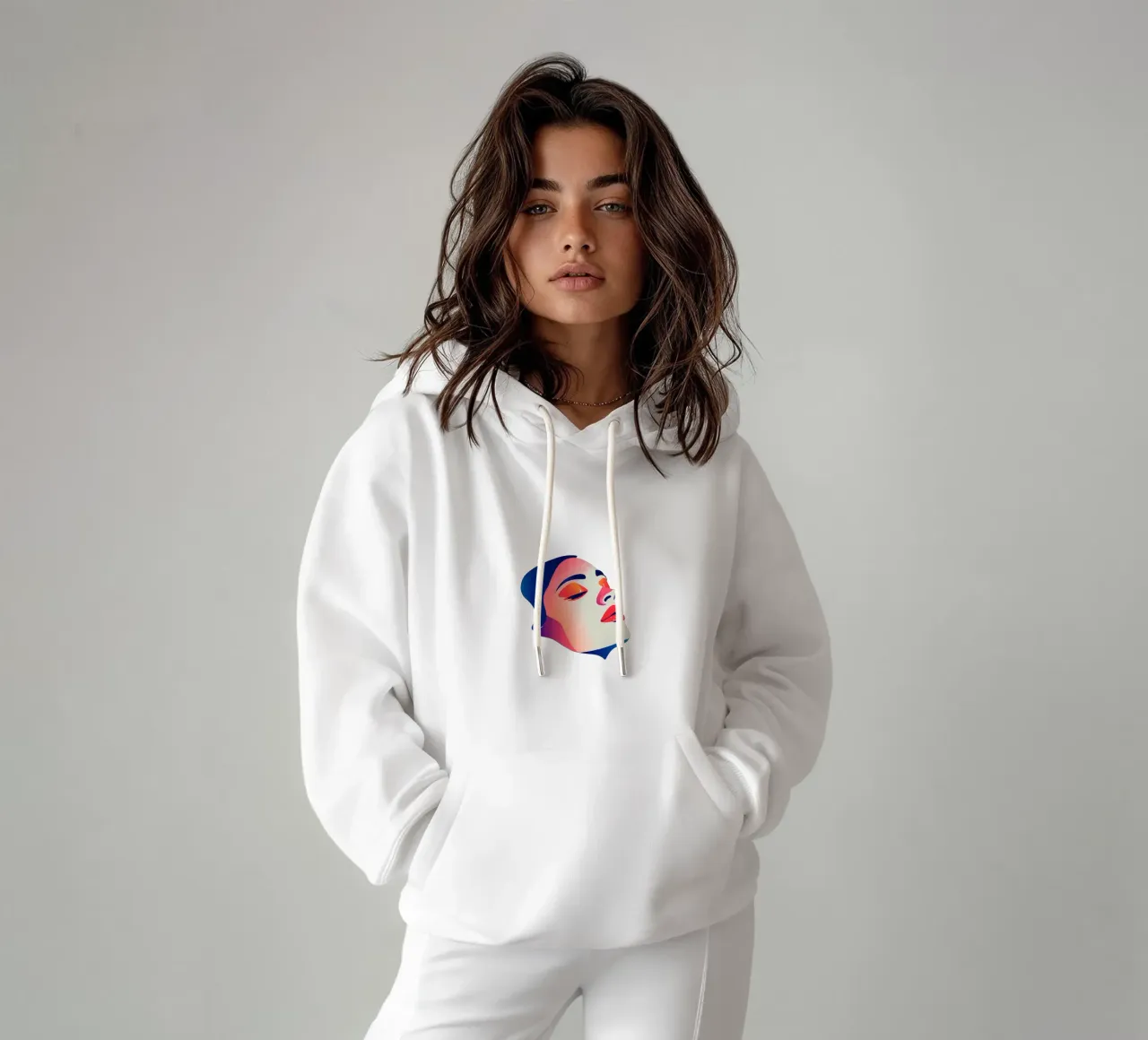 Donna che dorme in faccia Trending Now felpa con cappuccio da Urban Life
