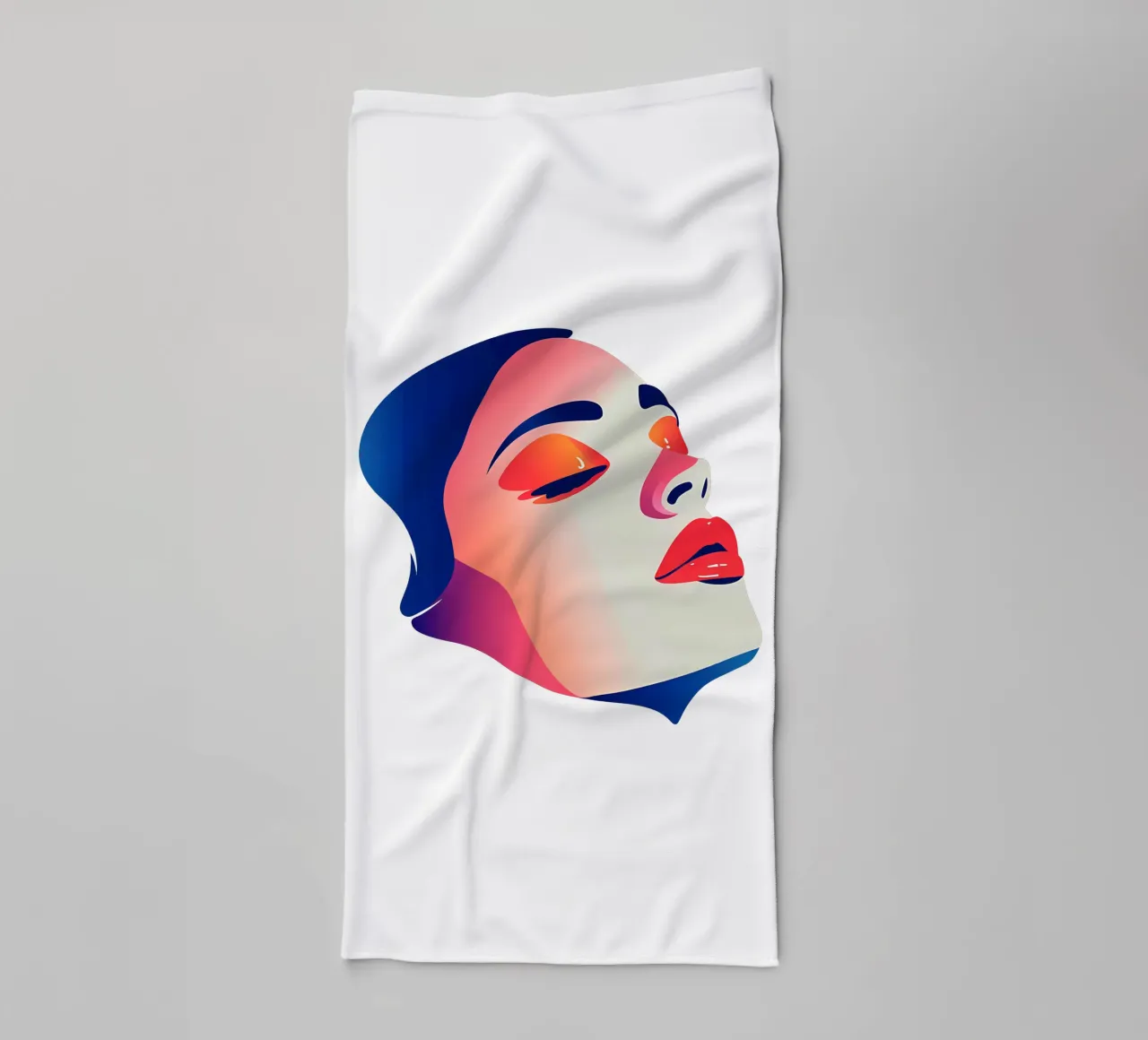 Donna che dorme in faccia Trending Now asciugamano da bagno da Urban Life