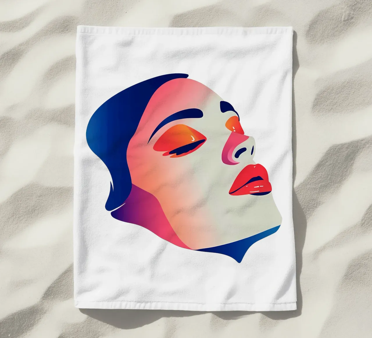 Donna che dorme in faccia Trending Now telo mare da Urban Life