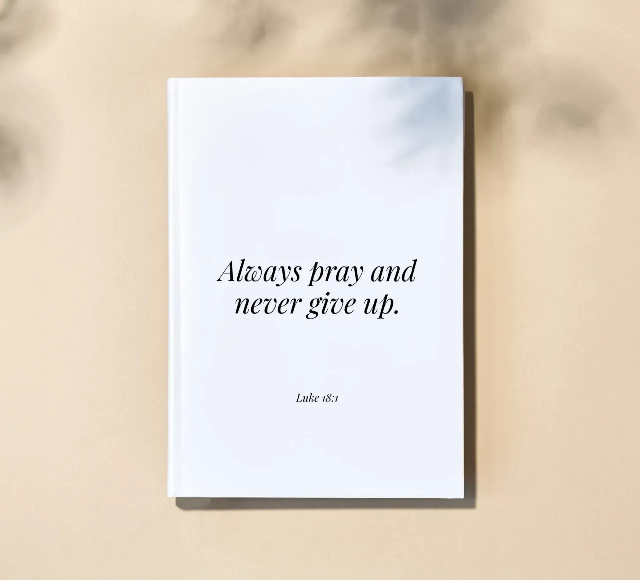 Always pray and never give up quote notebook by Paigaam Studio