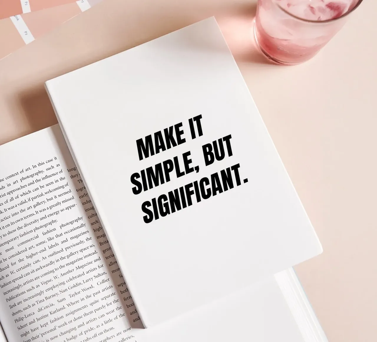 Una citazione semplice ma significativa diario da Paigaam Studio