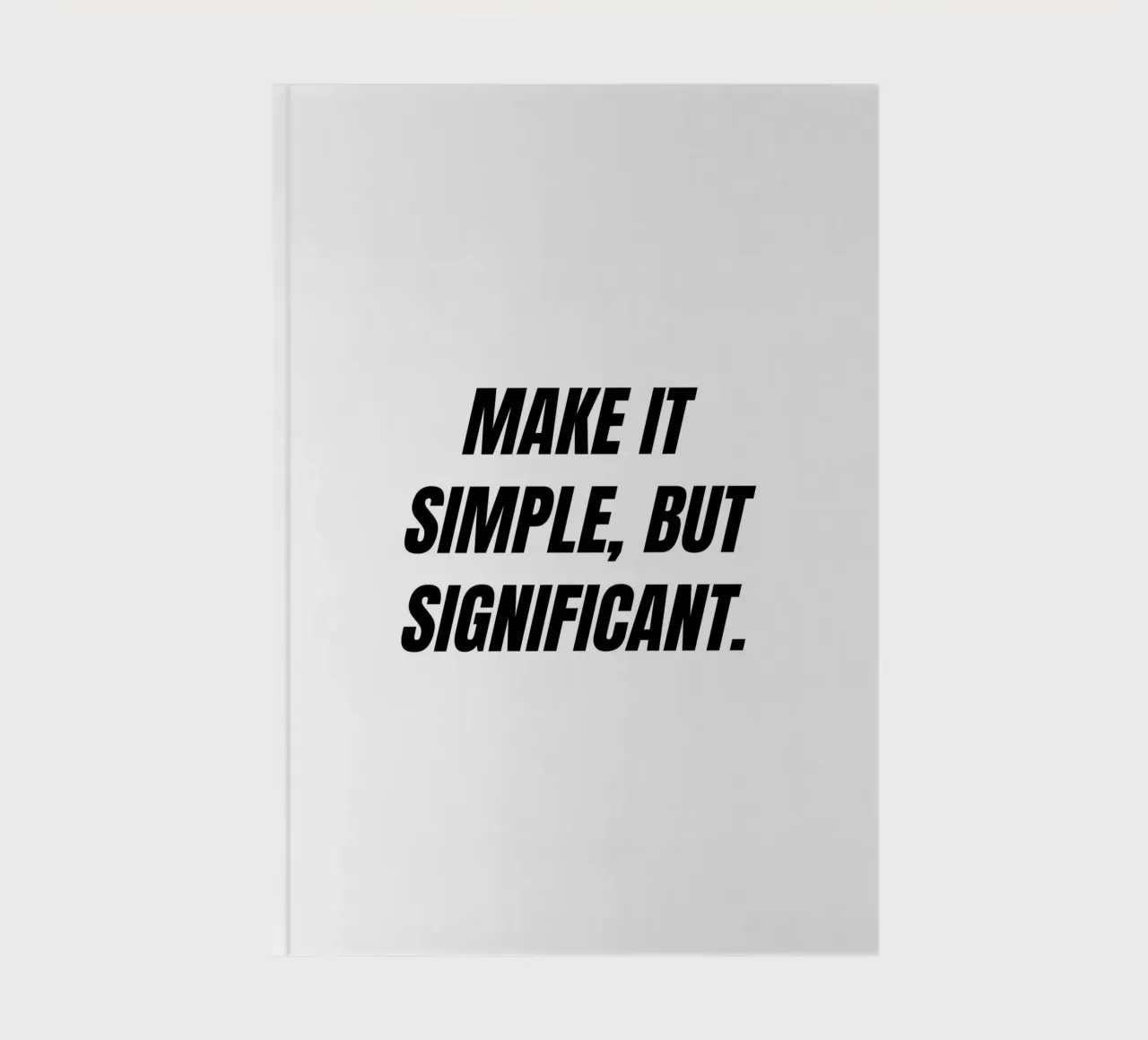 Una citazione semplice ma significativa diario da Paigaam Studio