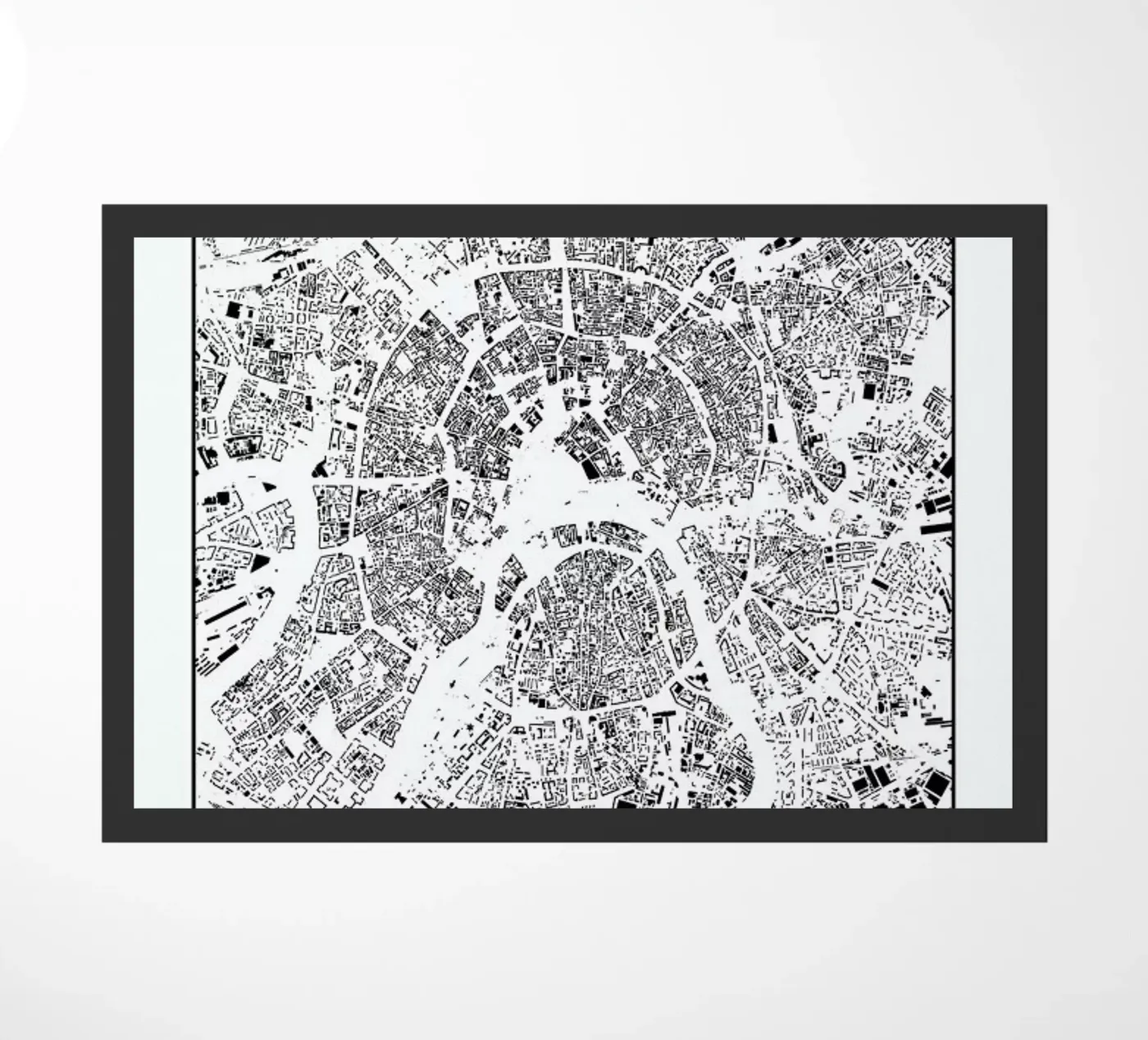 Moscow Map Schwarzplan zerbino da Hubert Roguski