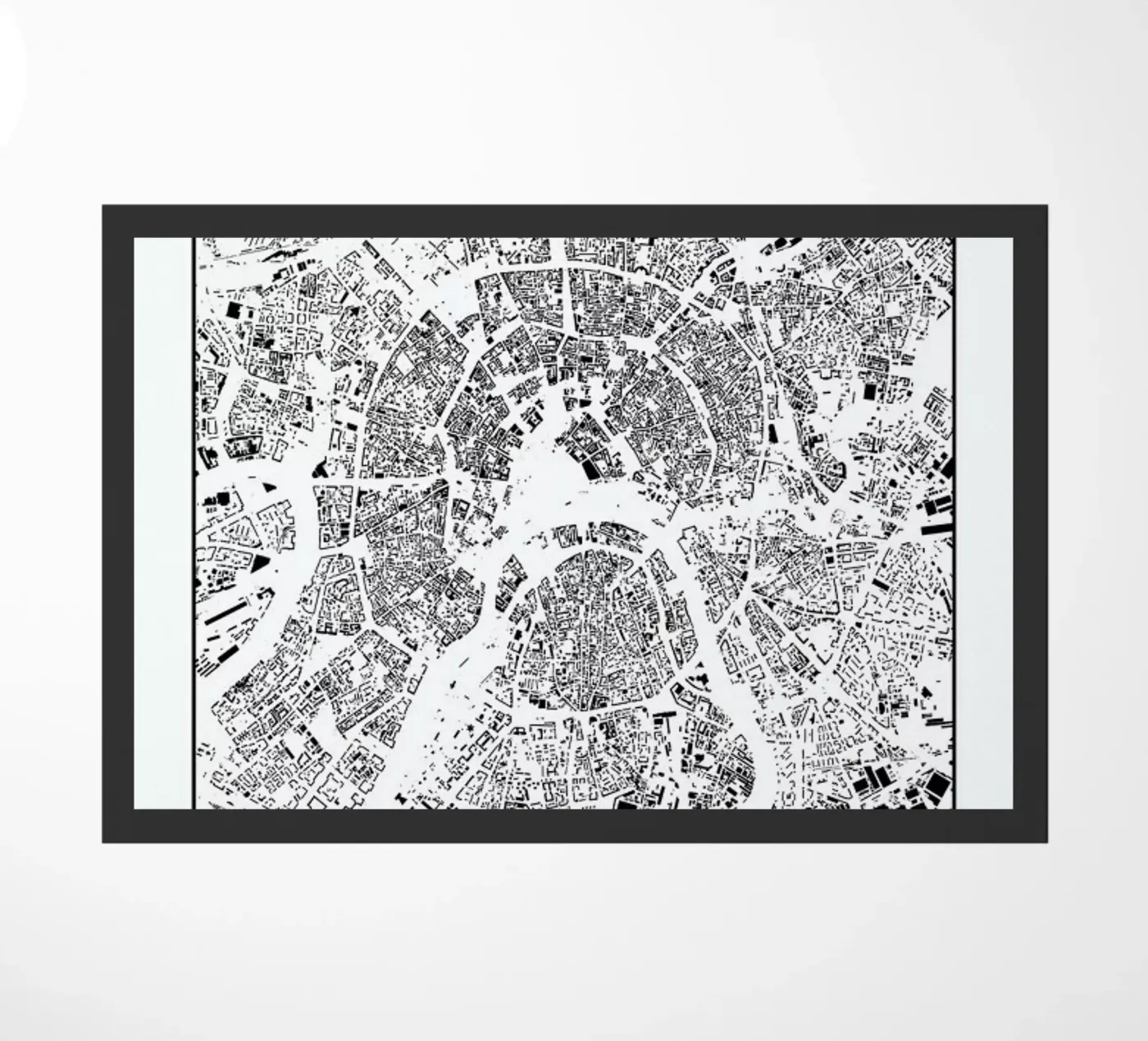 Moscow Map Schwarzplan zerbino da Hubert Roguski