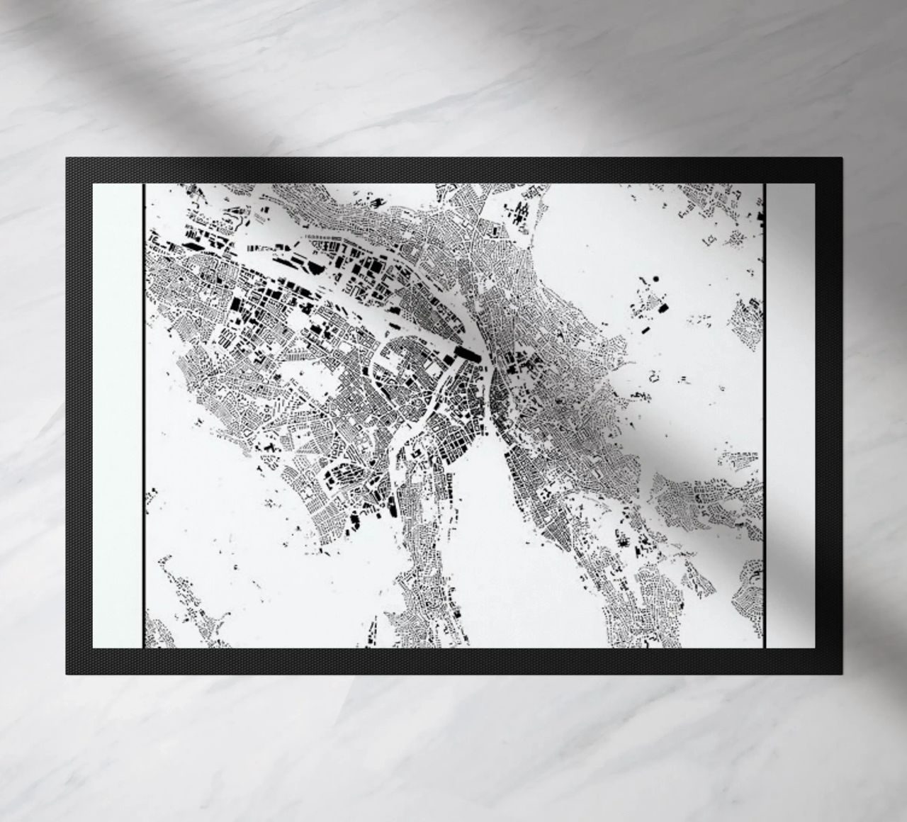 Zurich Map Schwarzplan zerbino da Hubert Roguski