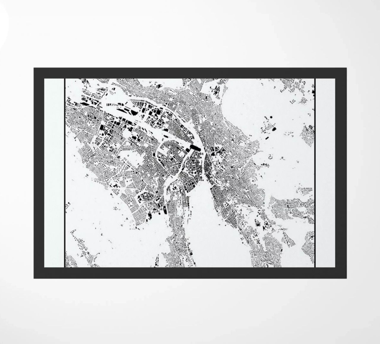 Zurich Map Schwarzplan zerbino da Hubert Roguski