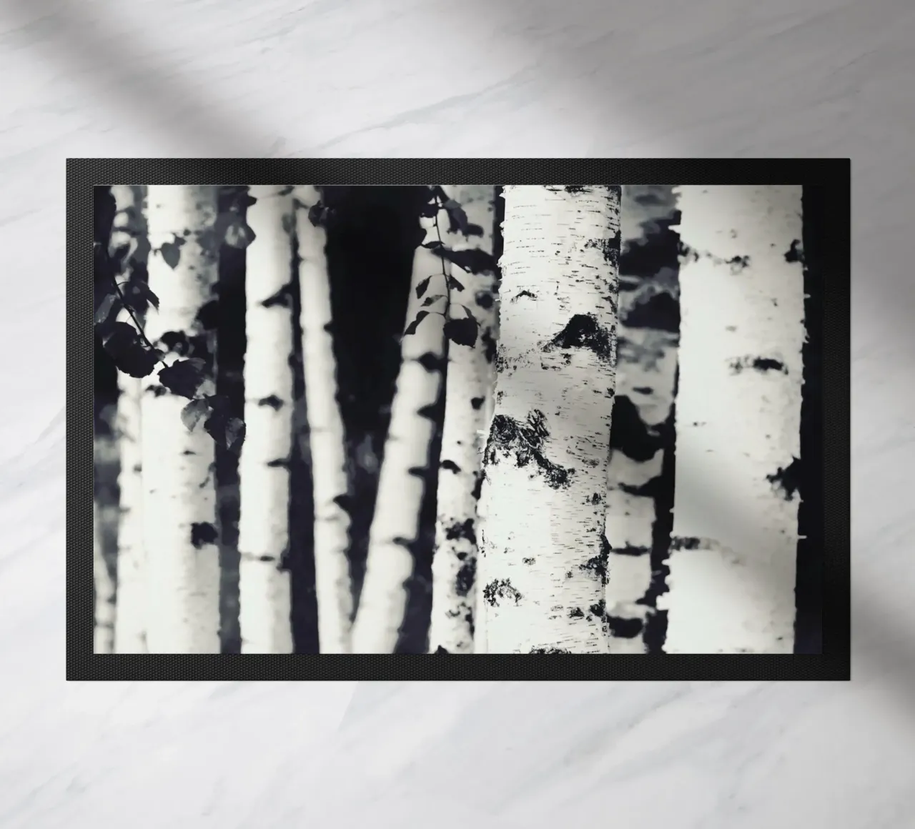 Birches doormat by Monika Strigel