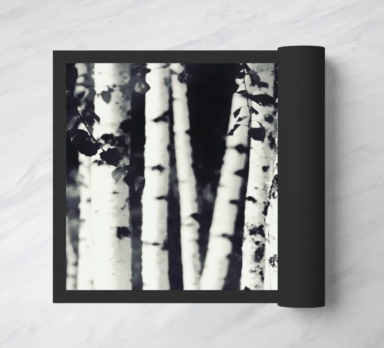 Birches doormat by Monika Strigel