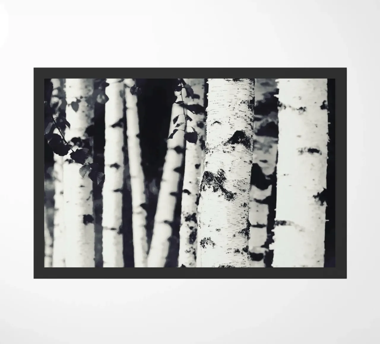 Birches doormat by Monika Strigel